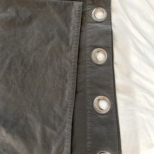 Two Velvet Dove Grey Curtain Panels 55 x 98 inches